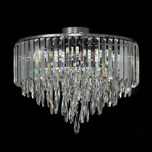 Люстра потолочная хрустальная Leonna CL320181 Citilux прозрачная на 8 ламп, основание хром в стиле классический современный фото 2 Люстра потолочная хрустальная Leonna CL320181 Citilux прозрачная на 8 ламп, основание хром в стиле классический современный фото 2