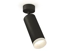 Светильник накладной XM6343001 Ambrella light чёрный 1 лампа, основание чёрное в стиле хай-тек современный круглый