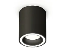 Светильник накладной Techno spot XS7422020 Ambrella light чёрный на 1 лампу, основание чёрное в стиле хай-тек современный круглый