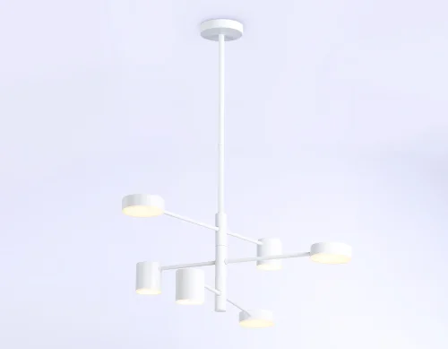 Светильник подвесной LED FL51684 Ambrella light белый 1 лампа, основание белое в стиле хай-тек современный  фото 4