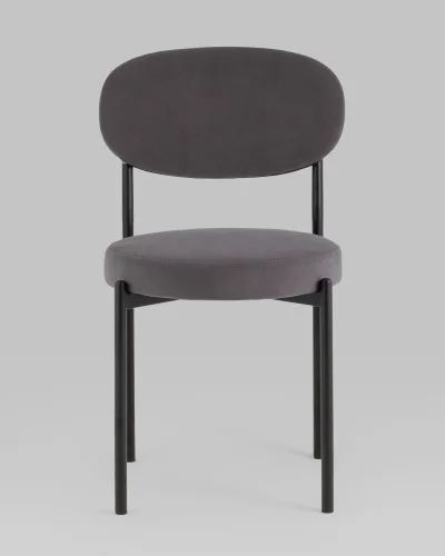 Стул Бриф SN велюр тёмно-серый, 4шт./уп. УТ000040881 Stool Group, серый/велюр, ножки/металл/, размеры - ***** фото 7