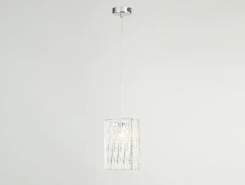 Светильник подвесной 10823/S nickel Newport прозрачный 1 лампа, основание никель в стиле американский современный классический 