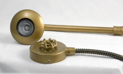 Бра лофт Merrick GRLSP-9151 Lussole без плафона на 1 лампа, основание бронзовое в стиле лофт стимпанк фото 2