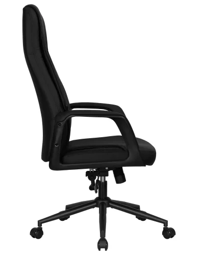 Офисное кресло для руководителей DOBRIN KEN (черный (RXT051-21)) цвет сиденья черный, цвет основания черный Dobrin, чёрный/экокожа, ножки/металл/, размеры - 1180*1265**** фото 4