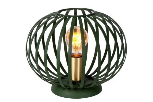 Настольная лампа Manuela 78574/25/33 Lucide зелёная 1 лампа, основание зелёное металл в стиле современный 