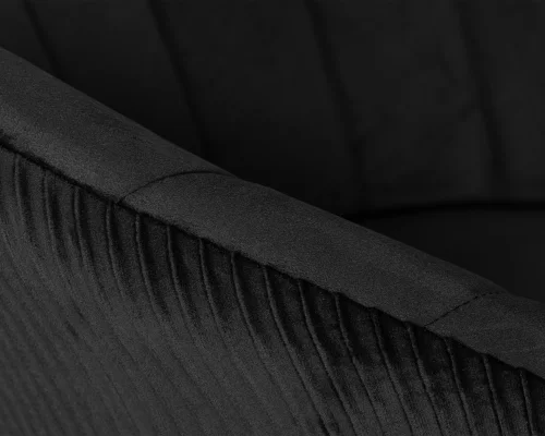 Кресло дизайнерское 8600_BlackBase-LM EDISON BLACK, цвет сиденья черный велюр (1922-21), цвет основания черный Dobrin, чёрный/велюр, ножки//чёрный, размеры - 750*900***600*570 фото 8