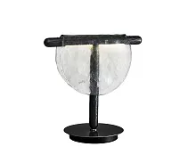 Настольная лампа LED Тэрро 07687-T,19(21) Kink Light прозрачная на 1 лампу, основание чёрное металл в стиле арт-деко современный 