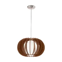 Светильник подвесной STELLATO 3 95591 Eglo коричневый 1 лампа, основание серое никель в стиле кантри 