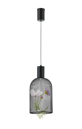 Светильник подвесной LED Ophelia V11874-PL Moderli чёрный на 1 лампу, основание чёрное в стиле современный арт-деко Светильник подвесной LED Ophelia V11874-PL Moderli чёрный на 1 лампу, основание чёрное в стиле современный арт-деко