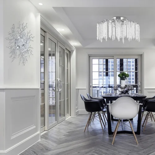 Люстра потолочная Милано-3 23312.700.6.G9 CR Артемилано хром на 6 ламп, основание хром в стиле флористика современный ветви фото 2