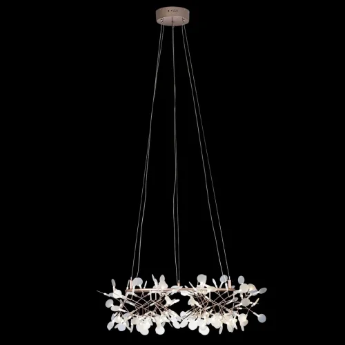 Светильник подвесной LED Heracleum 189642-22 ImperiumLoft белый 1 лампа, основание медь в стиле минимализм арт-деко ветви фото 2