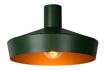 Светильник потолочный Cardiff 30187/40/33 Lucide зелёный 1 лампа, основание зелёное в стиле винтаж современный 