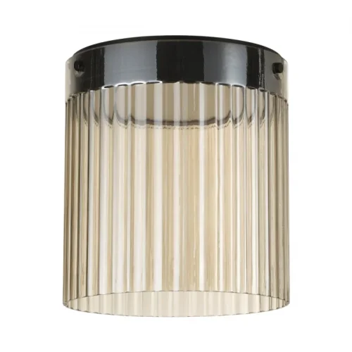 Светильник потолочный LED Pillari 5047/20LC Odeon Light янтарный 1 лампа, основание чёрное в стиле современный 
