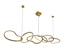 Светильник подвесной LED 15326/S Champagne gold Newport золотой 6 ламп, основание золотое в стиле минимализм хай-тек современный кольца