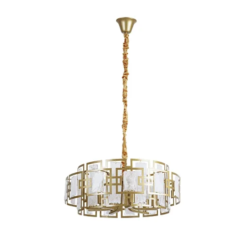 Люстра подвесная Blake A4087SP-6SG Arte Lamp белая на 6 ламп, основание матовое золото в стиле современный 
