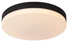 Светильник потолочный LED Biskit 79111/40/30 Lucide белый 1 лампа, основание чёрное в стиле современный 