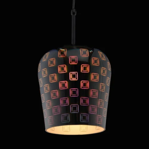 Светильник подвесной Фьюжн 392018601 MW-Light разноцветный хром 1 лампа, основание хром в стиле современный  фото 4