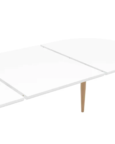 Стол обеденный Берген, раскладной, 120-180*80, белый УТ000003493 Stool Group столешница белая из мдф фото 5