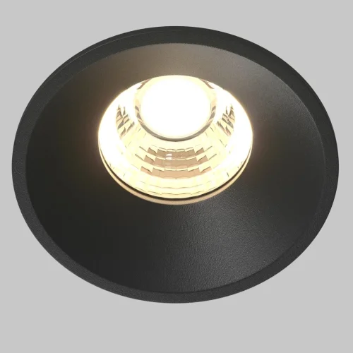 Светильник точечный LED Round DL058-7W3K-B Maytoni чёрный 1 лампа, основание  в стиле современный  фото 2