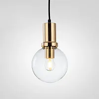 Светильник подвесной PENBALL D15 Gold 101900-26 ImperiumLoft прозрачный 1 лампа, основание золотое в стиле лофт модерн 