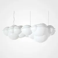 Светильник подвесной Nuvola D160 220184-60 ImperiumLoft белый на 6 ламп, основание белое в стиле современный скандинавский 