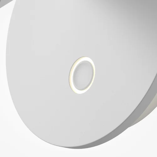 Бра с выключателем LED Ego C176WL-9W-2.7-4K-W Maytoni белый на 1 лампу, основание белое в стиле современный хай-тек для чтения фото 6