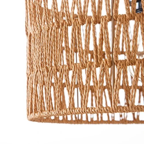 Светильник подвесной Brushwood A7088SP-1BK Arte Lamp коричневый на 1 лампу, основание чёрное в стиле кантри фото 4