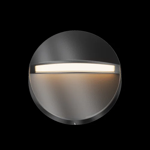 Подсветка для лестниц LED Mane O046SL-L3B3K Maytoni уличный IP54 чёрный на 1 лампу, плафон чёрный в стиле современный хай-тек LED фото 9