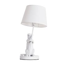 Настольная лампа Megan A4420LT-1WH Arte Lamp белая 1 лампа, основание белое полимер в стиле современный 