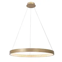 Светильник подвесной LED 3421/250 Newport бронзовый на 1 лампу, основание бронзовое в стиле хай-тек кольца
