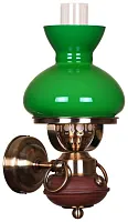 Бра  321-581-01 Velante зелёный 1 лампа, основание бронзовое в стиле классический 