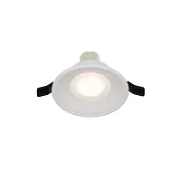 Светильник точечный Spark DL096-GU10-W Maytoni белый 1 лампа, основание белое в стиле современный хай-тек круглый