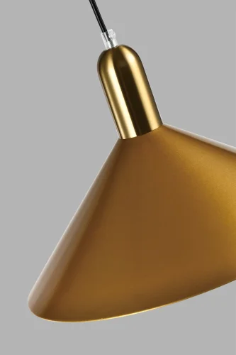 Светильник подвесной Forli V10438-1P Moderli золотой 1 лампа, основание золотое в стиле современный лофт  фото 2