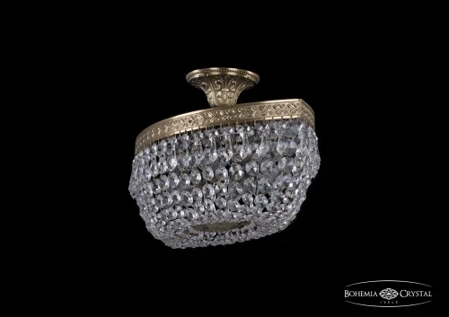Люстра потолочная хрустальная 19013/55IV Pa Bohemia Ivele Crystal прозрачная на 6 ламп, основание латунь в стиле классический sp фото 2