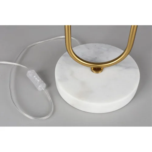 Настольная лампа Selesta APL.635.04.01 Aployt белая 1 лампа, основание бронзовое металл в стиле современный  фото 3
