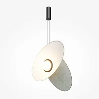 Светильник подвесной LED Evolution MOD396PL-L10GR3K Maytoni белый на 1 лампу, основание чёрное в стиле современный хай-тек 