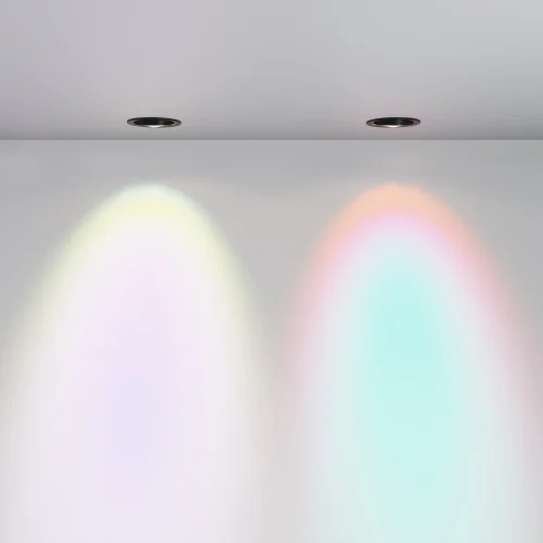 Светильник точечный Lens 12Вт 4000К 70° DL105-12W4K-B Maytoni чёрный на 1 лампу, основание чёрное в стиле современный хай-тек круглый фото 5