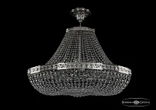 Люстра потолочная хрустальная 19283/H1/70IV Ni Bohemia Ivele Crystal прозрачная на 12 ламп, основание никель в стиле классика sp