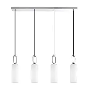 Светильник подвесной Majana 390129 Eglo белый на 4 лампы, основание хром в стиле современный 
