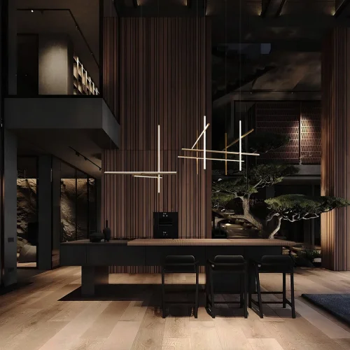 Светильник подвесной LED Coordinates 10393/D LOFT IT белый матовый золото на 3 лампы, основание матовое золото в стиле хай-тек фото 7