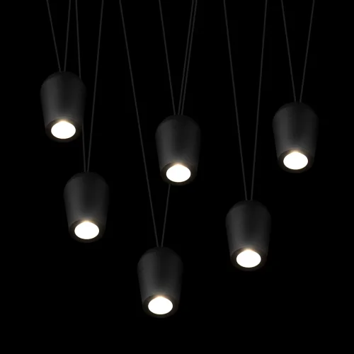 Светильник подвесной LED Blackout 10357/6 LOFT IT чёрный на 6 ламп, основание чёрное в стиле современный фото 5