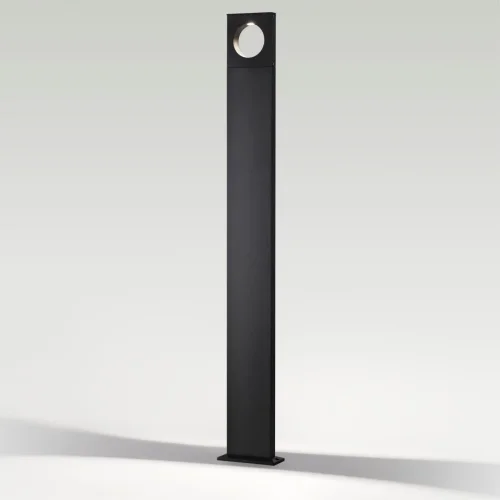 Парковый светильник LED Como 6653/10GA Odeon Light уличный IP65 чёрный на 1 лампу, плафон чёрный в стиле хай-тек LED фото 4