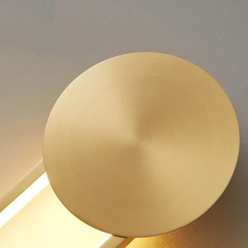 Настенный светильник HEIDY A Brass 212043-23 ImperiumLoft белый на 1 лампа, основание латунь в стиле современный  фото 6