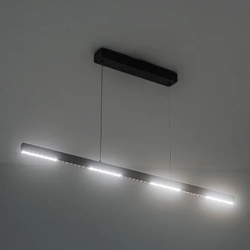 Светильник подвесной LED Lao A2190SP-1BK Arte Lamp чёрный 1 лампа, основание чёрное в стиле современный хай-тек минимализм линейный фото 2