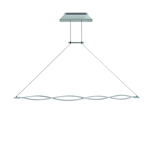 Светильник подвесной LED SAHARA 4865 Mantra хром серебряный на 1 лампу, основание серебряное хром в стиле современный хай-тек 