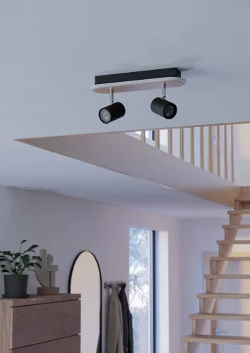 Спот с 2 лампами LED Rimbocchi 901632 Eglo чёрный LED в стиле современный фото 5 Спот с 2 лампами LED Rimbocchi 901632 Eglo чёрный LED в стиле современный фото 5