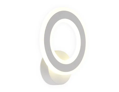 Бра LED FA8812 Ambrella light белый на 1 лампа, основание белое в стиле современный классический кольца фото 5
