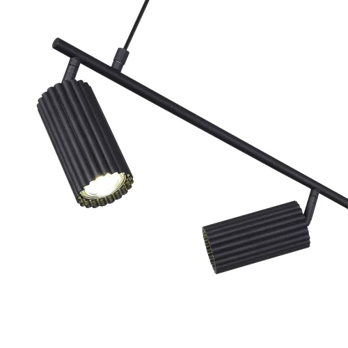 Светильник подвесной Kendo SL1213.403.04 ST-Luce чёрный 4 лампы, основание чёрное в стиле минимализм  фото 4