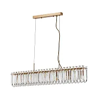 Люстра подвесная Mayotte A1071SP-7PB Arte Lamp прозрачная на 7 ламп, основание медь в стиле классический современный 