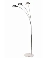 Торшер Валлсцот (Wallscot) LDF 8801-3 CHR Lumina Deco хром на 3 лампы, основание хром в стиле современный 